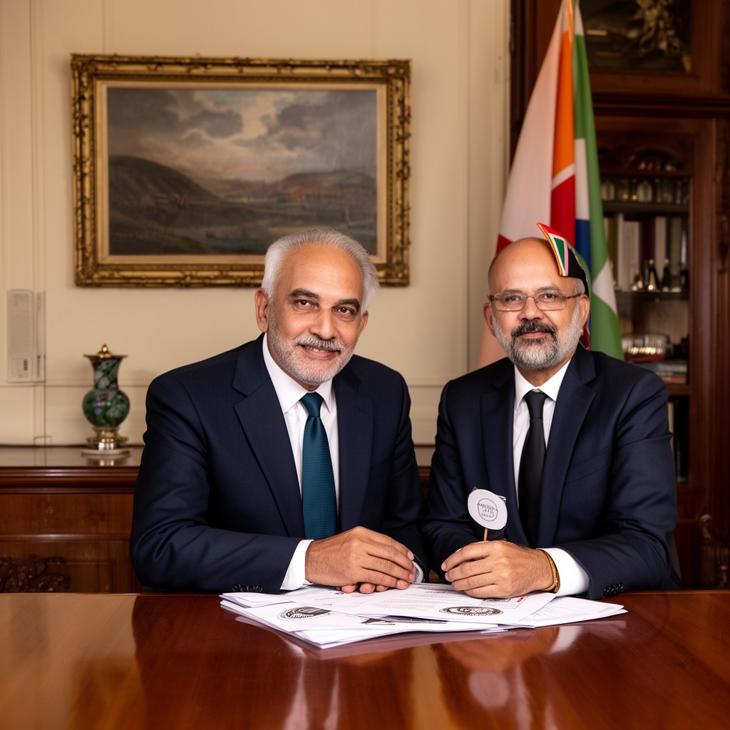 AI-generated illustration of High Commissioner for India in London