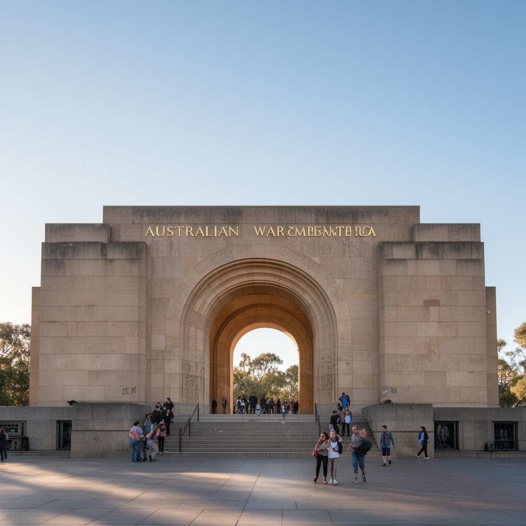 AI-generated illustration of Australian War Memorial