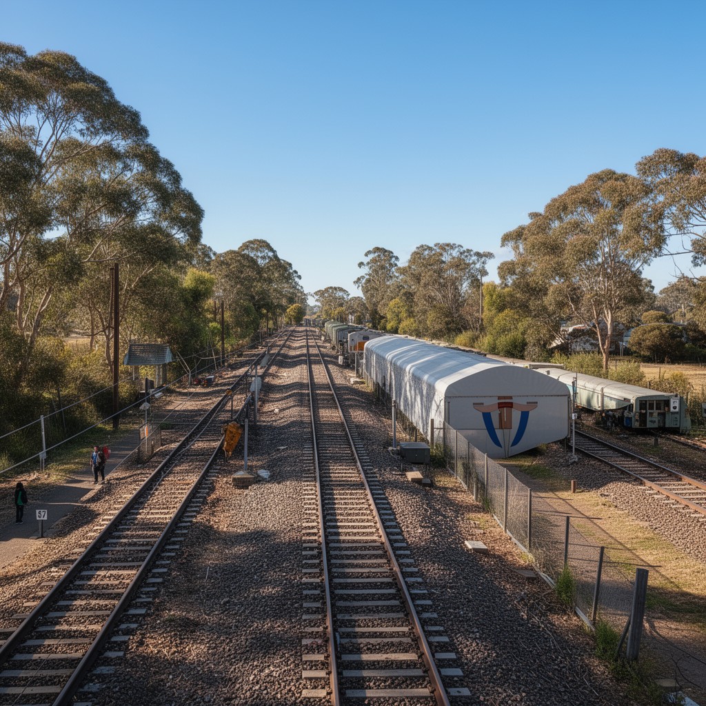 AI-generated illustration of Main Southern railway line