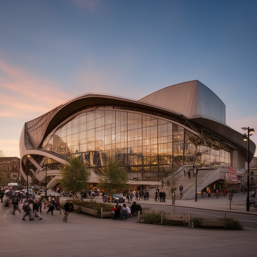 AI-generated illustration of Wales Millennium Centre