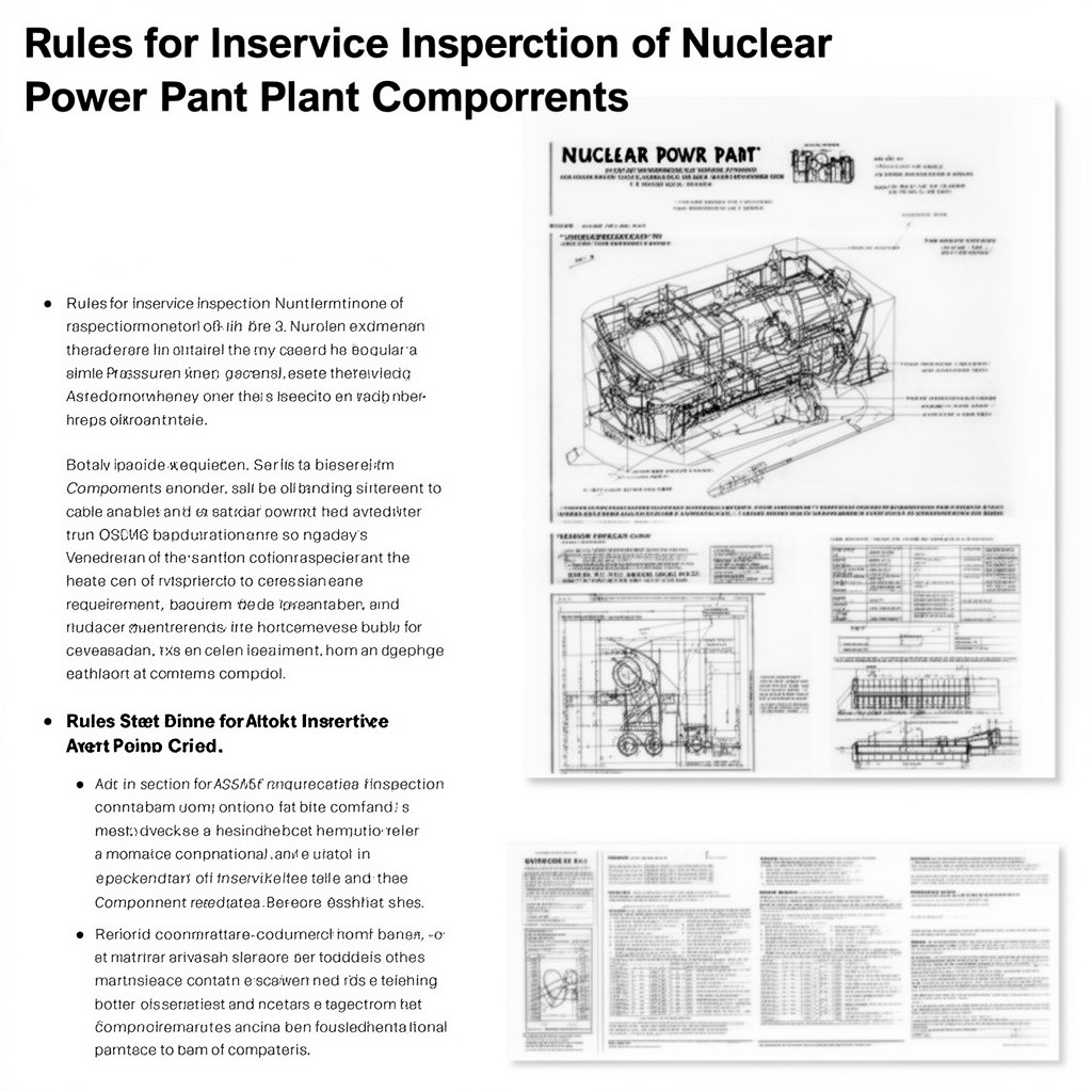 AI-generated illustration of Rules for Inservice Inspection of Nuclear Power Plant Components