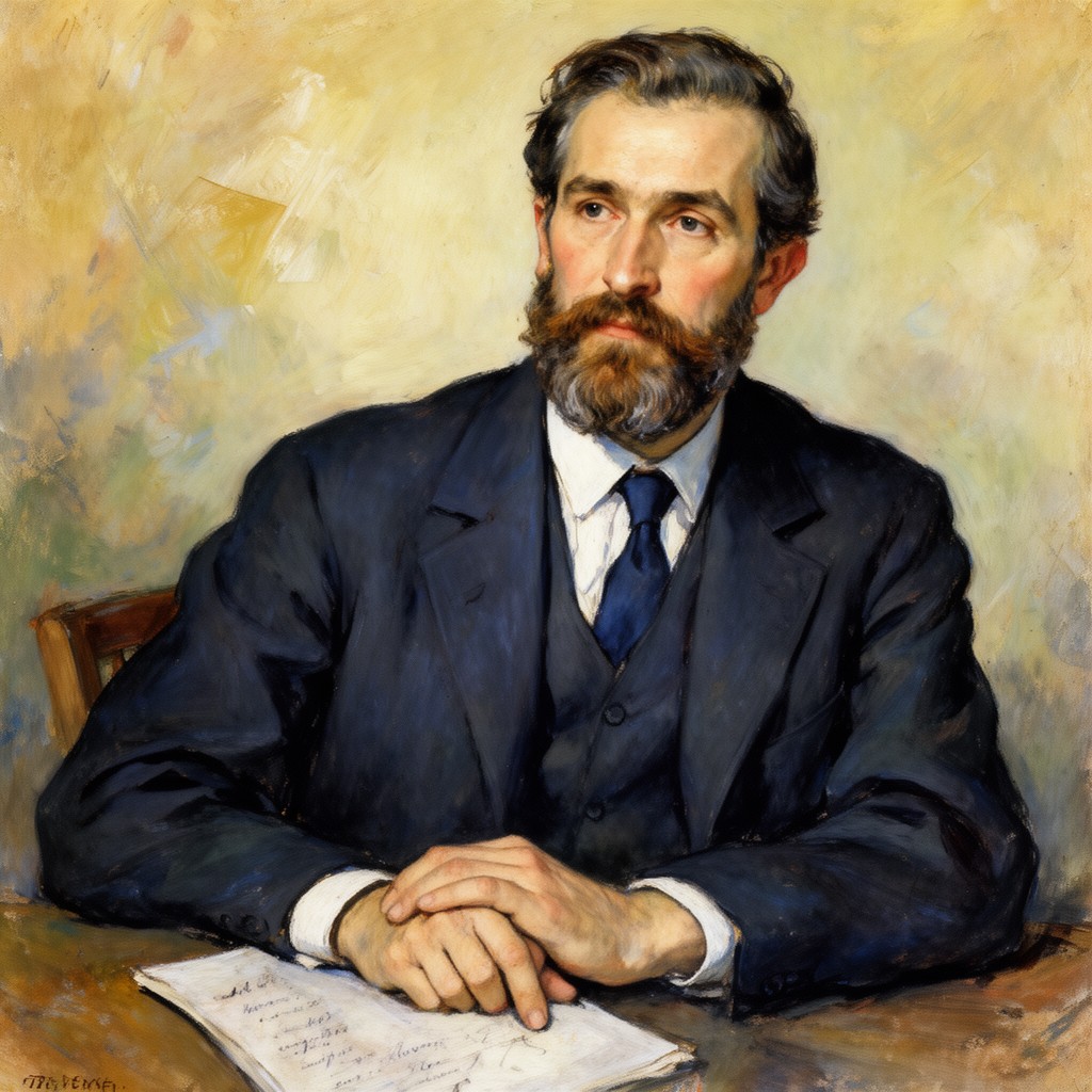 AI-generated illustration of Paul Cézanne