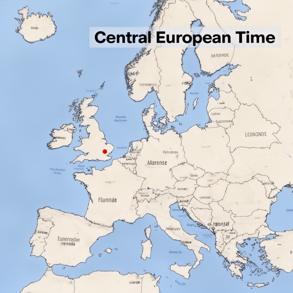 AI-generated illustration of Central European Time
