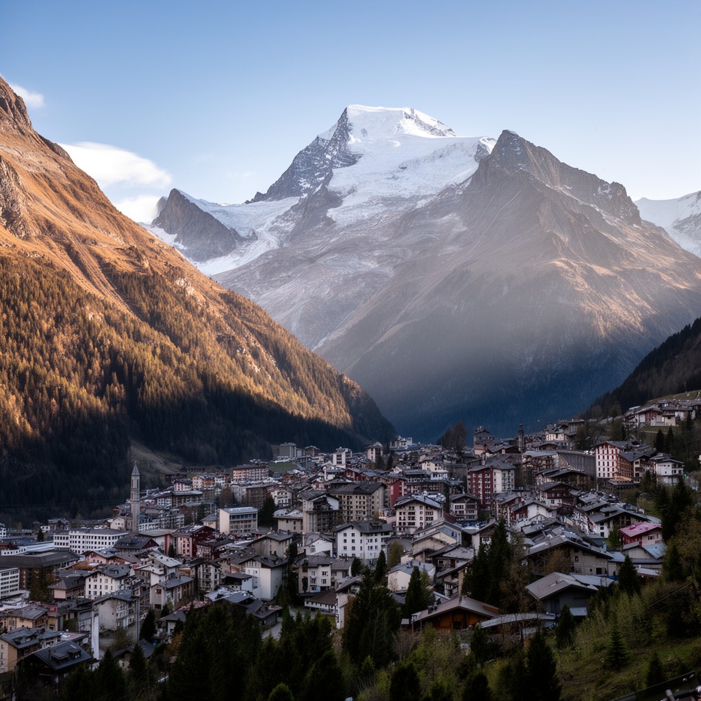 AI-generated illustration of Chamonix
