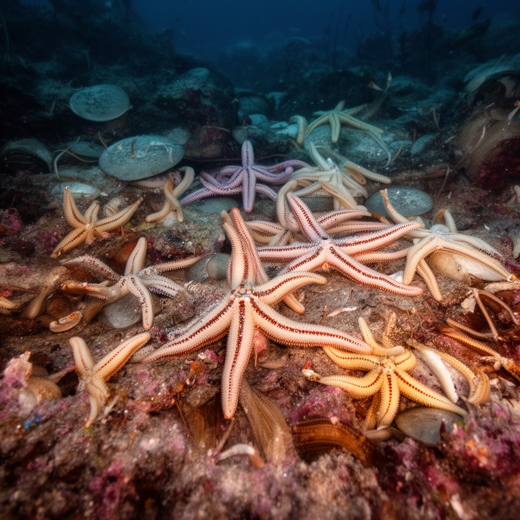 AI-generated illustration of Echinodermata