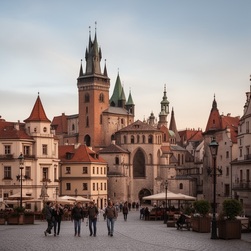 AI-generated illustration of Kraków