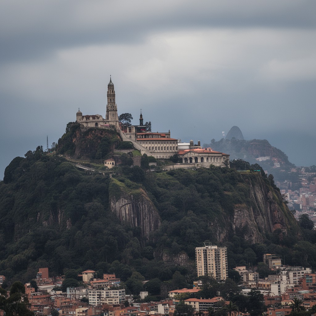 AI-generated illustration of Monserrate Sanctuary