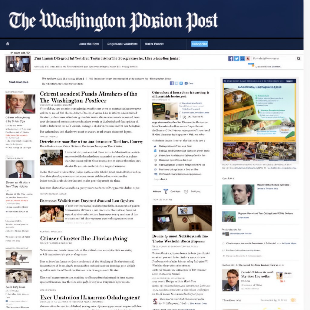 AI-generated illustration of Washington Post
