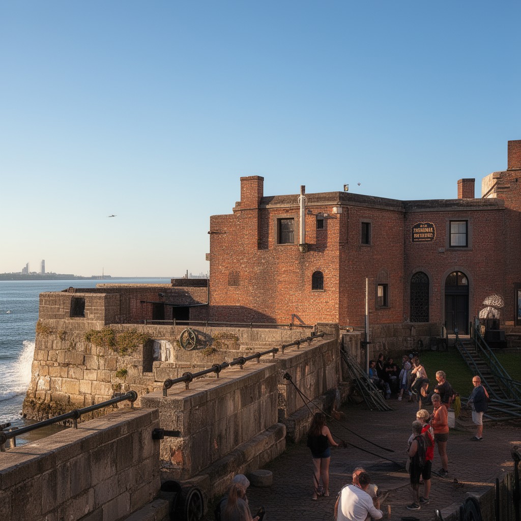 AI-generated illustration of Fort Amsterdam