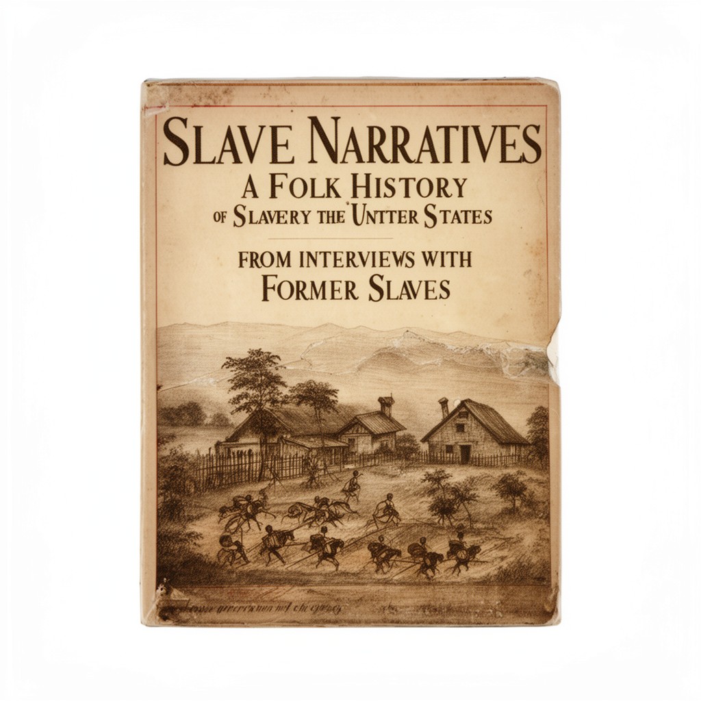 AI-generated illustration of Slave Narratives: A Folk History of Slavery in the United States From Interviews with Former Slaves