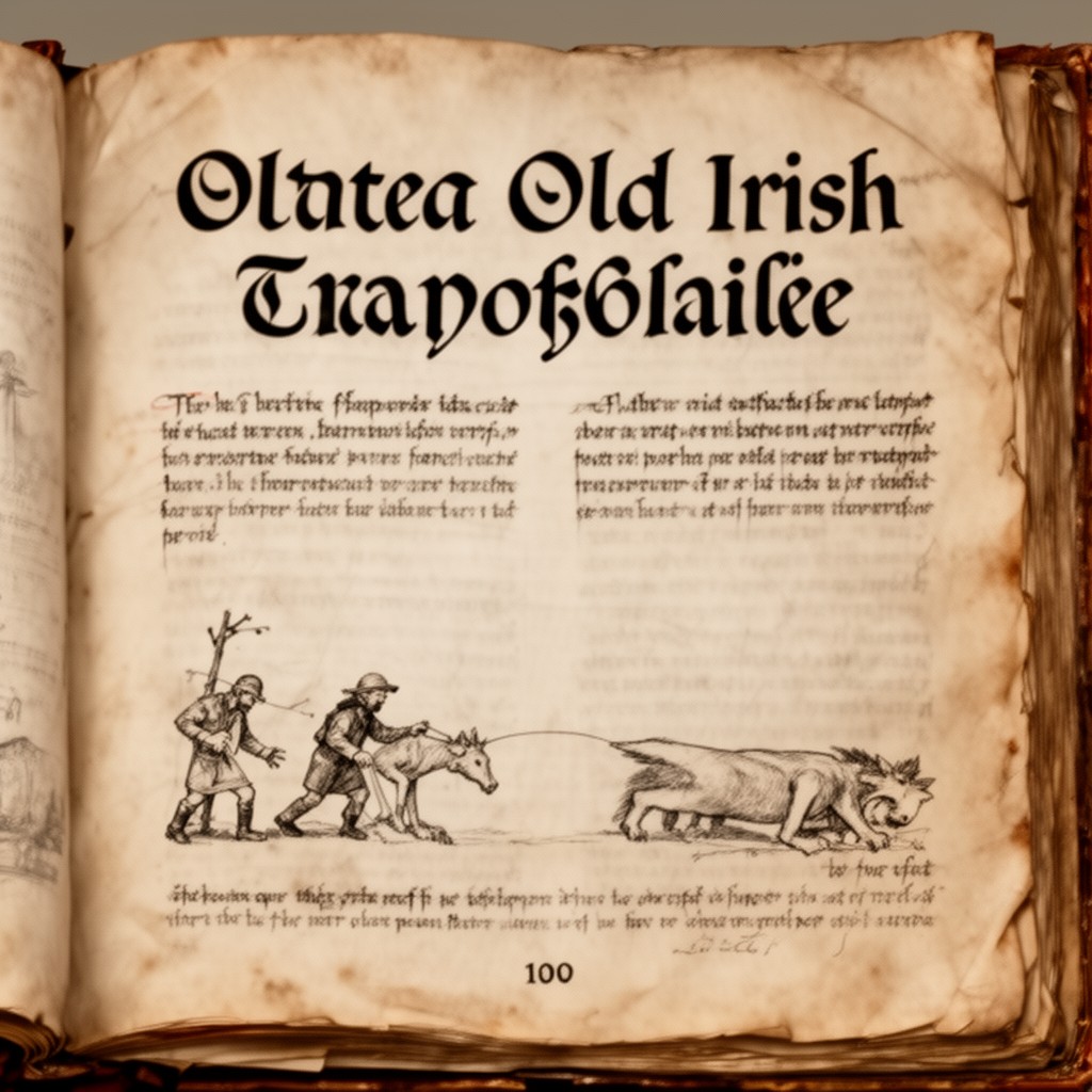 AI-generated illustration of Old Irish