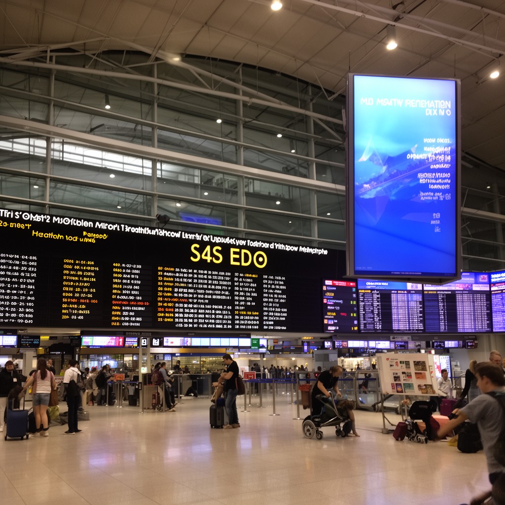 AI-generated illustration of Heathrow Airport