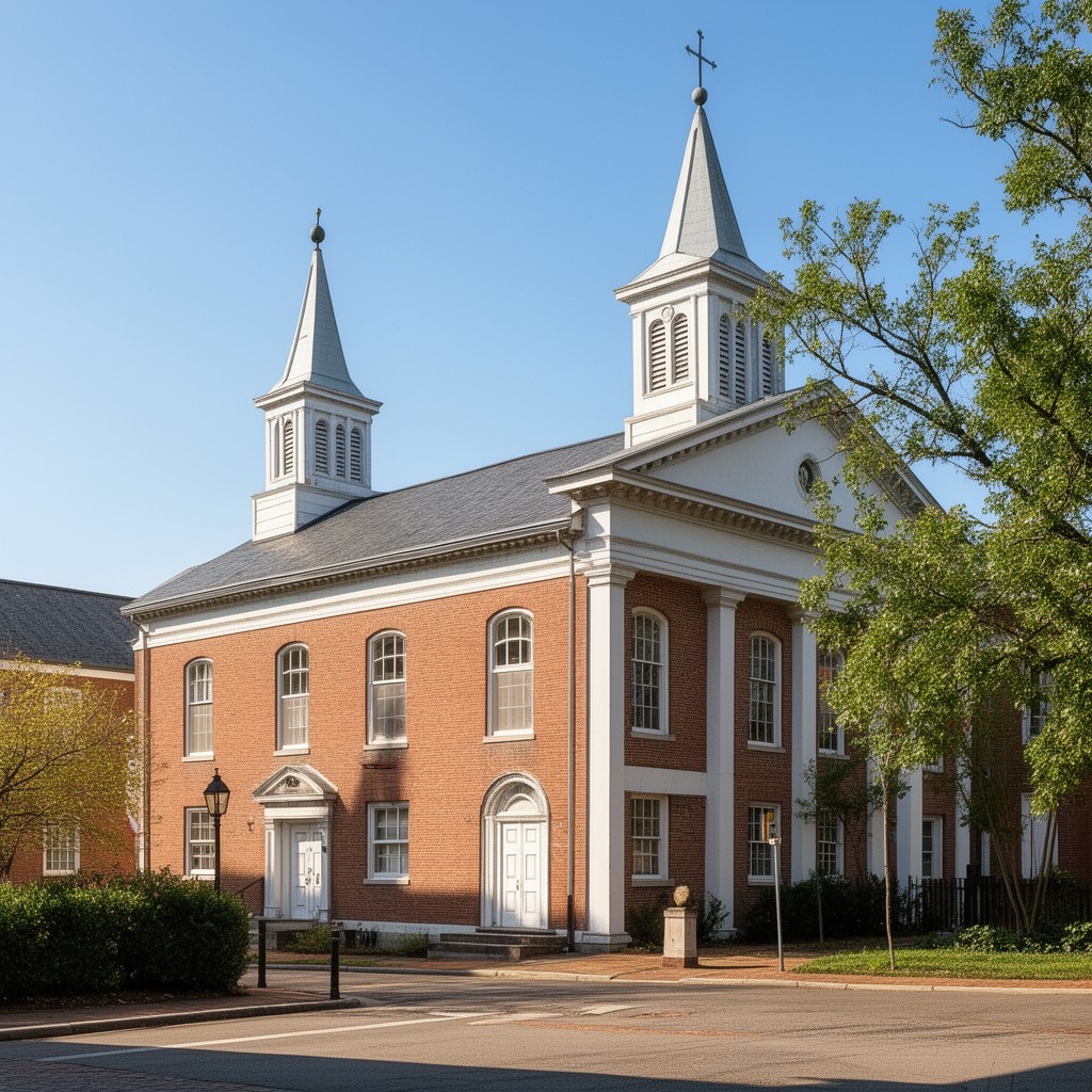 AI-generated illustration of Christ Church (Alexandria)