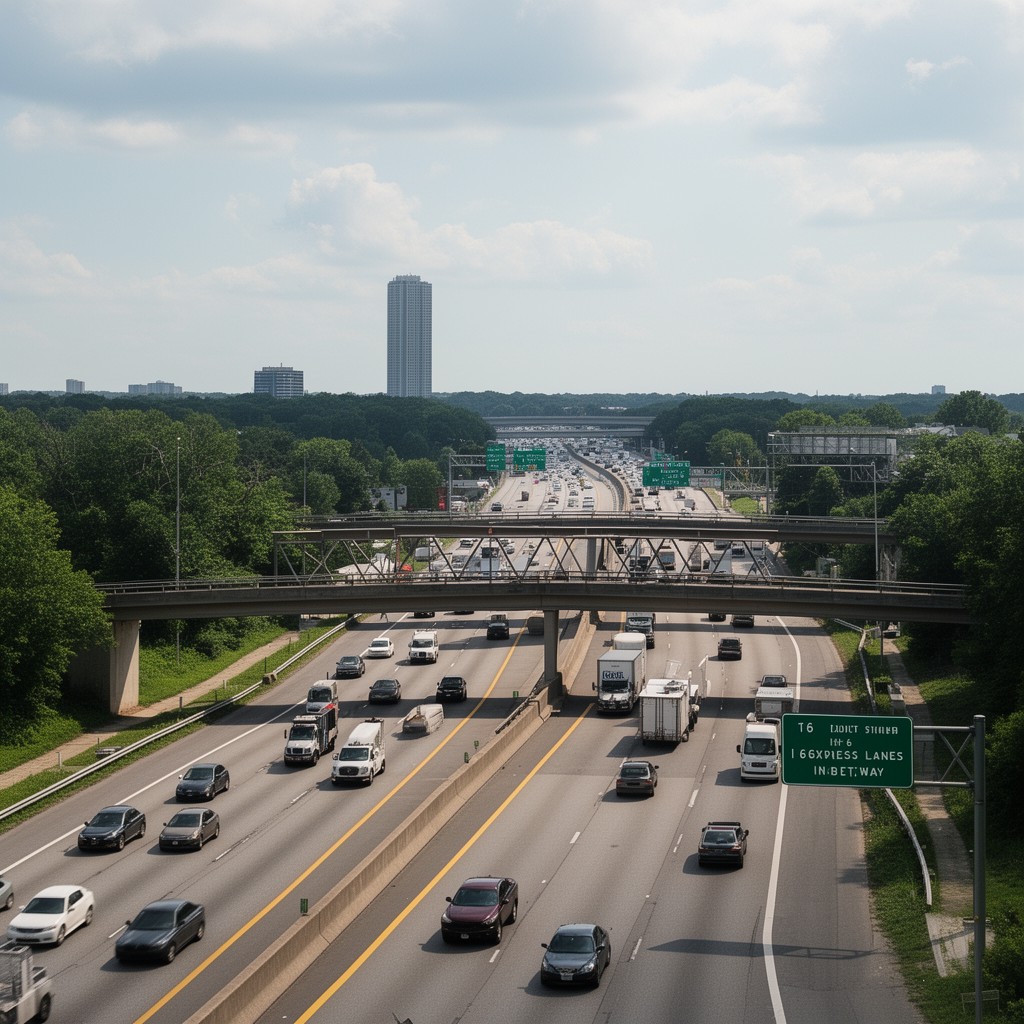 AI-generated illustration of I-66 Express Lanes Inside the Beltway