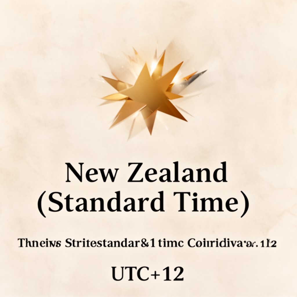 AI-generated illustration of New Zealand Standard Time