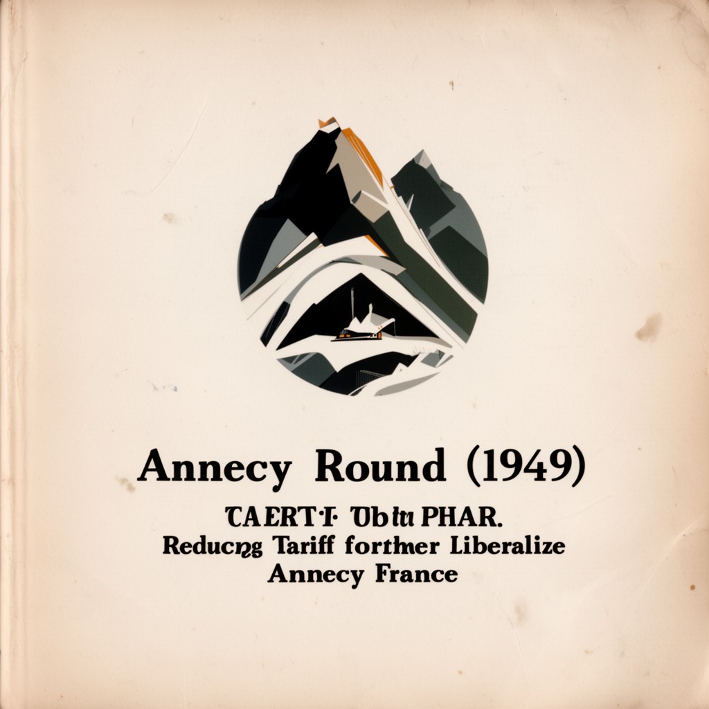 AI-generated illustration of Annecy Round (1949)