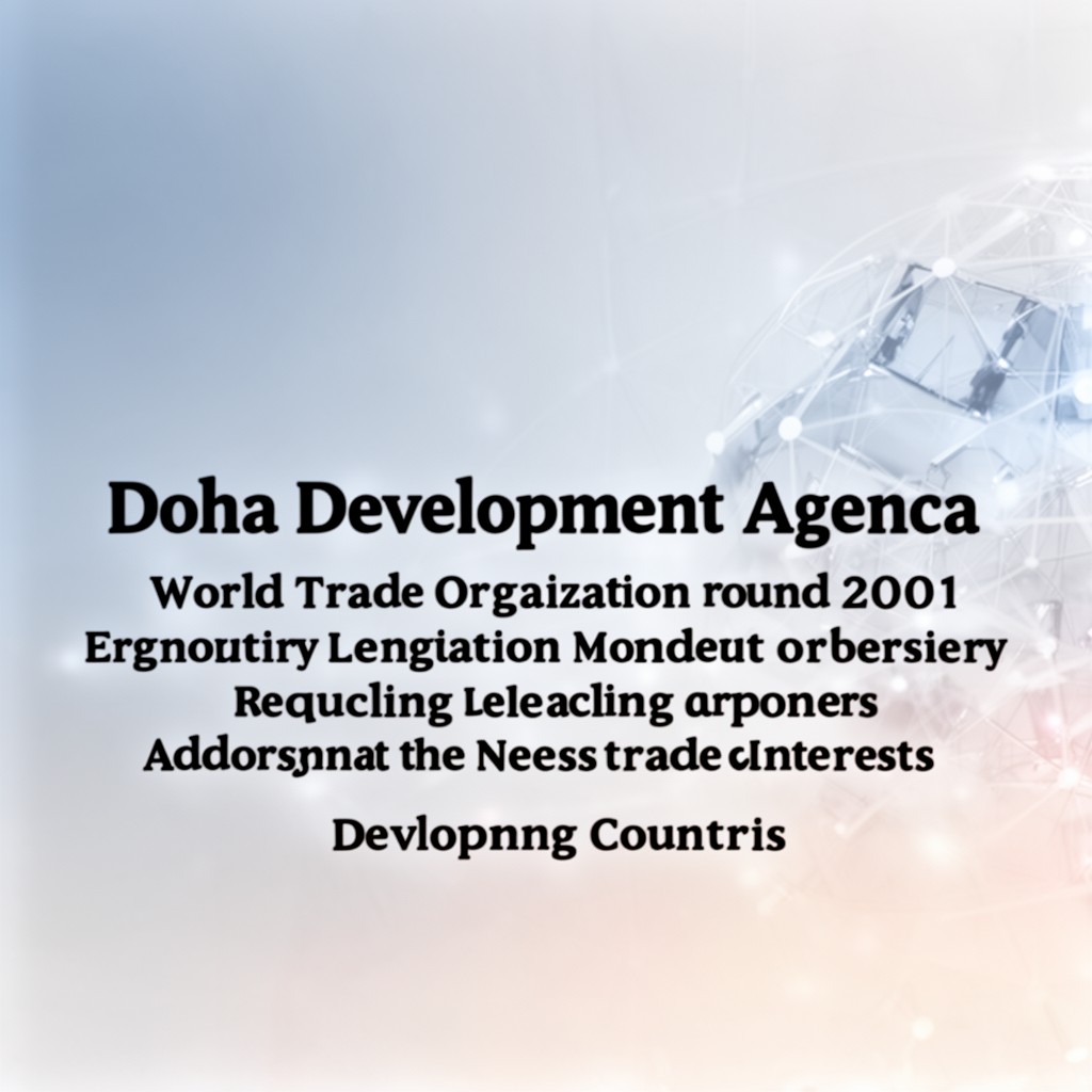 AI-generated illustration of Doha Development Agenda