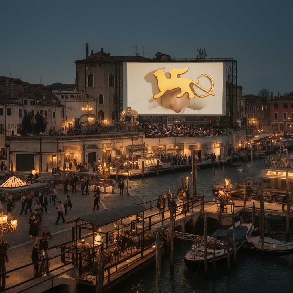 AI-generated illustration of Venice Film Festival