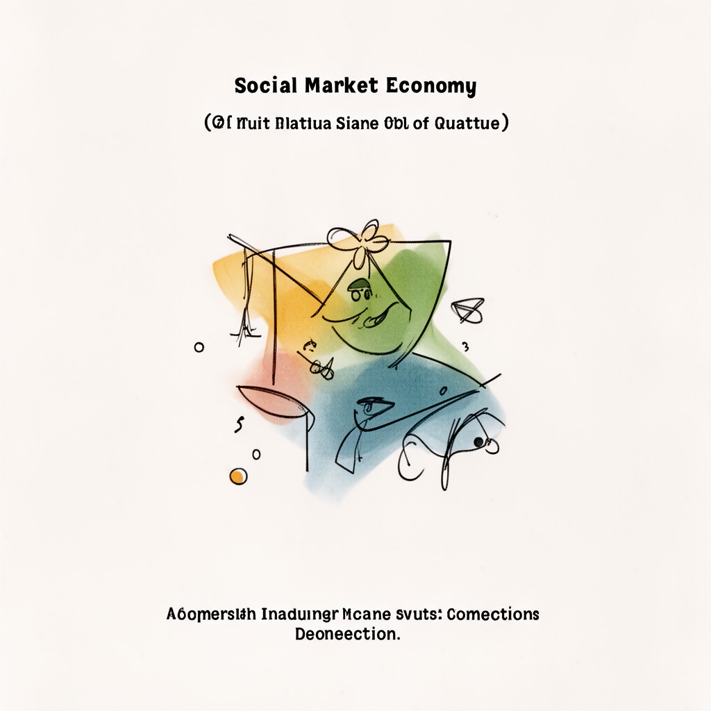 AI-generated illustration of social market economy