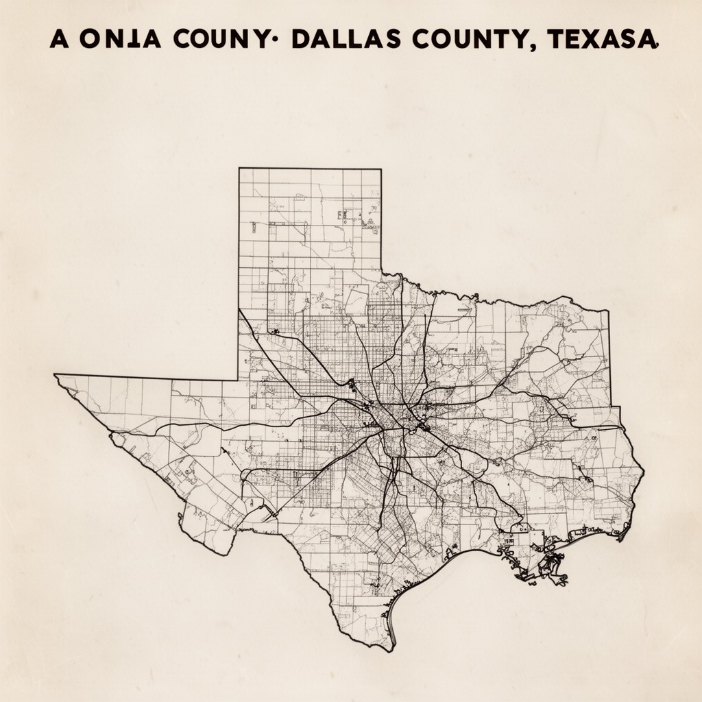 AI-generated illustration of Dallas County, Texas
