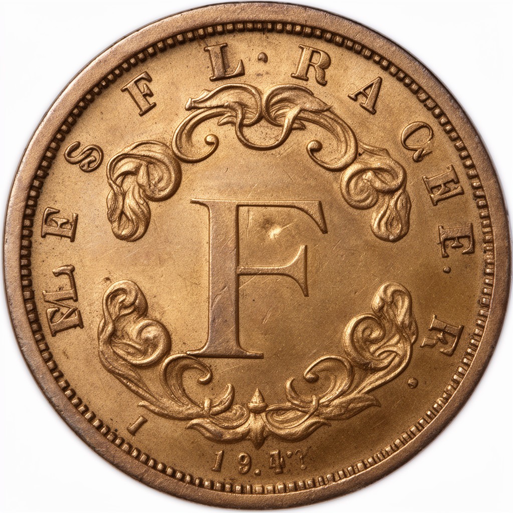 AI-generated illustration of French franc (Latin Monetary Union)
