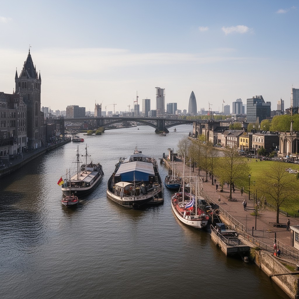 AI-generated illustration of Scheldt