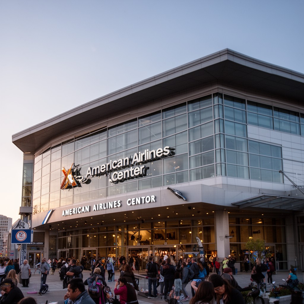 AI-generated illustration of American Airlines Center