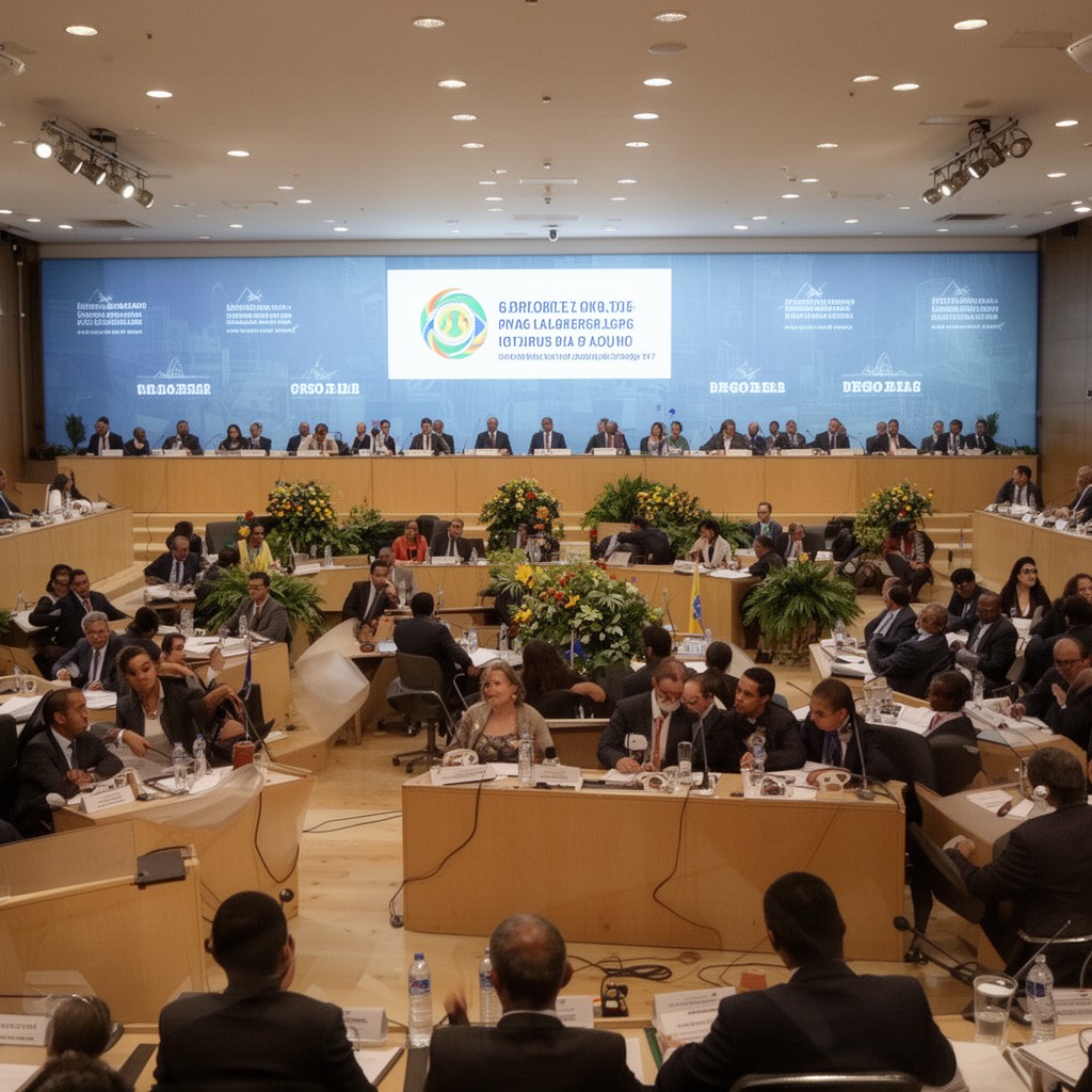 AI-generated illustration of Conference of Heads of State and Government of the CPLP