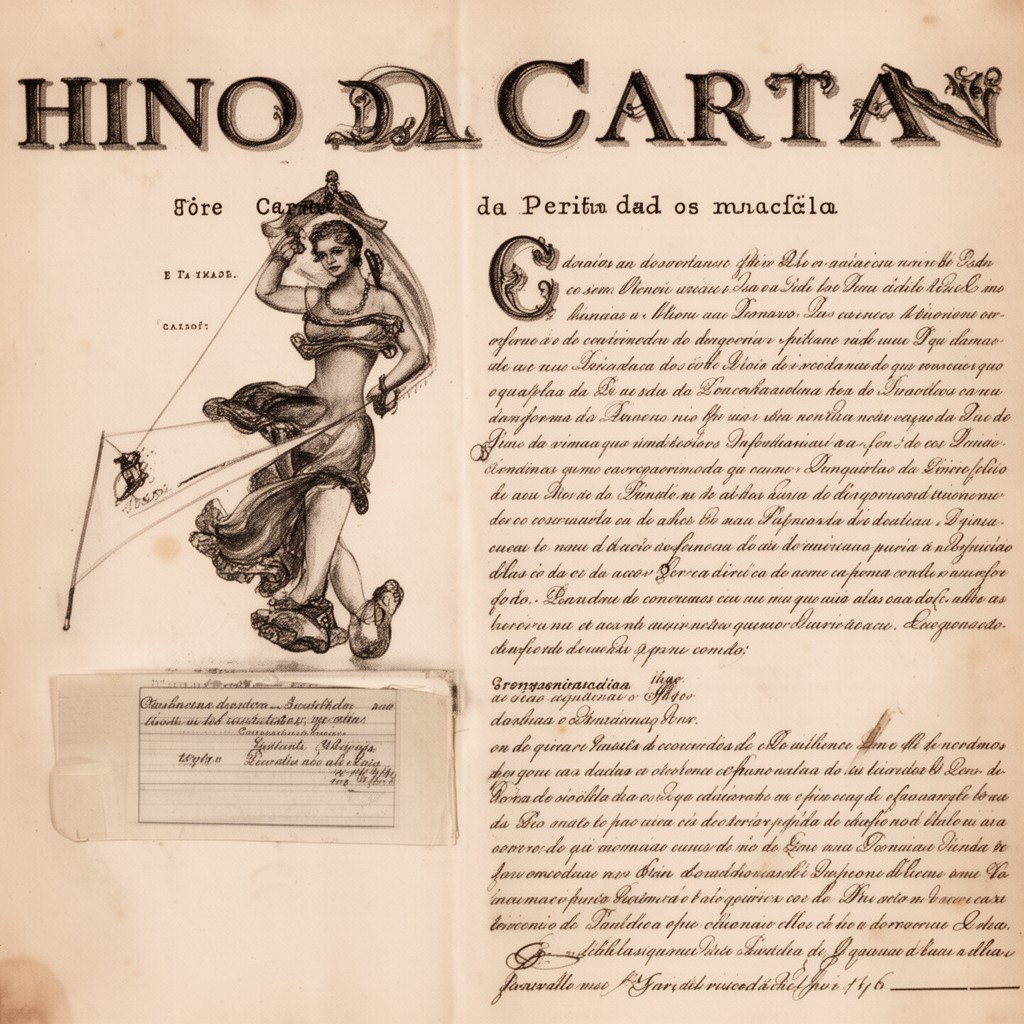 AI-generated illustration of Hino da Carta