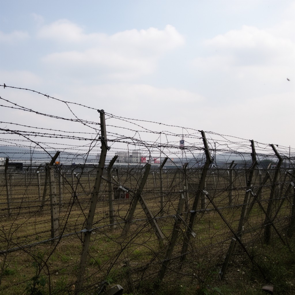 AI-generated illustration of inner German border