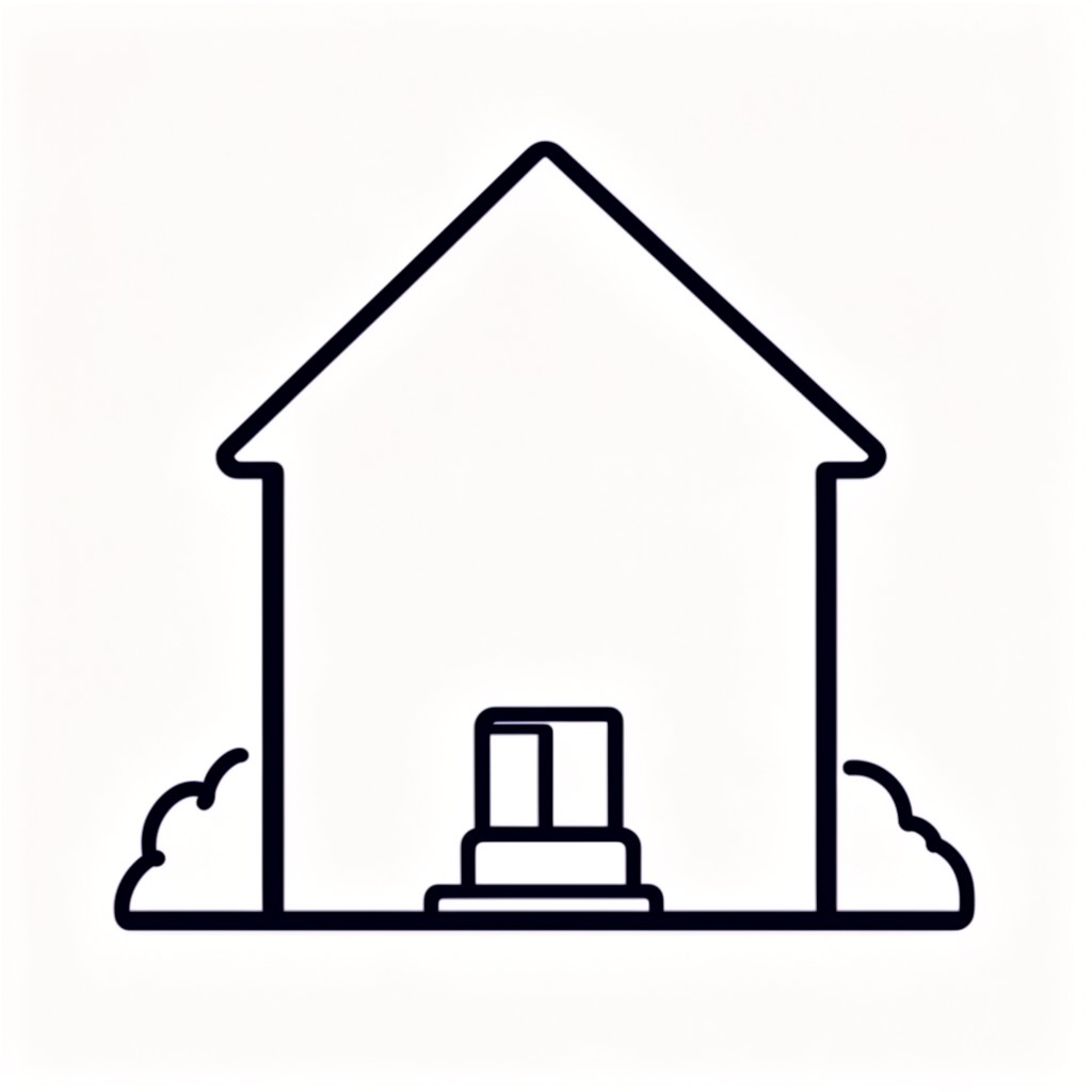 AI-generated illustration of House simple resolution