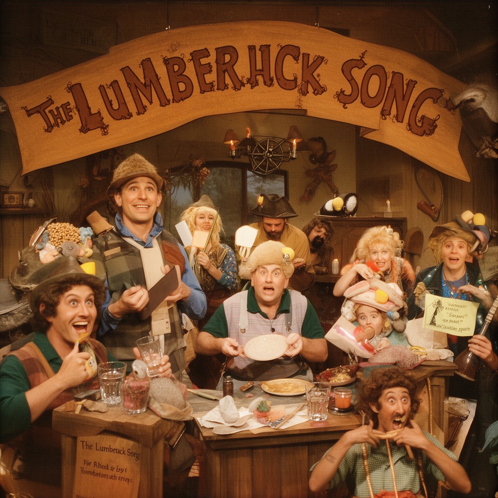 AI-generated illustration of The Lumberjack Song