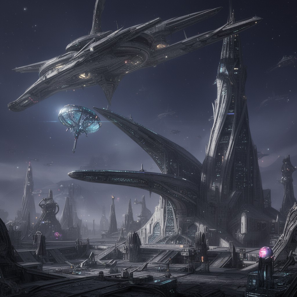 AI-generated illustration of Gallifrey