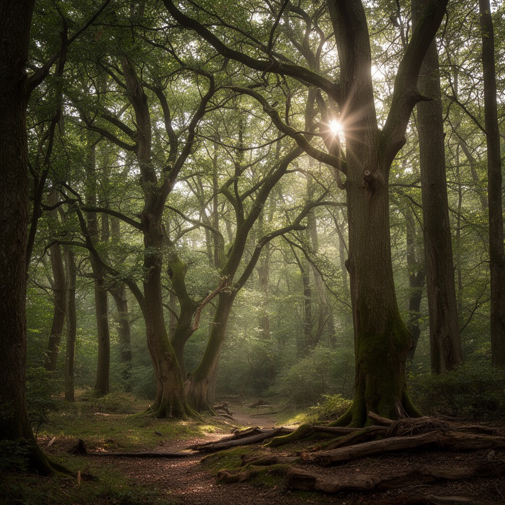 AI-generated illustration of Sherwood Forest