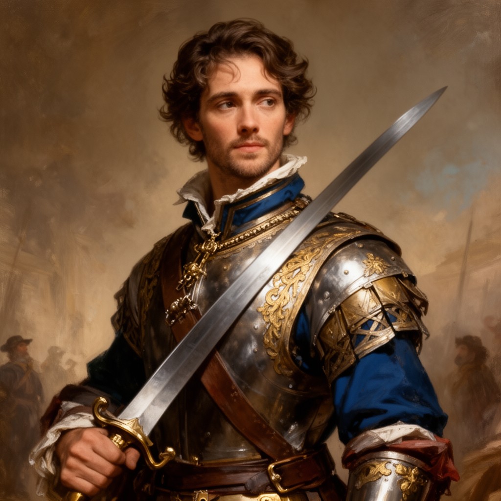 AI-generated illustration of d'Artagnan