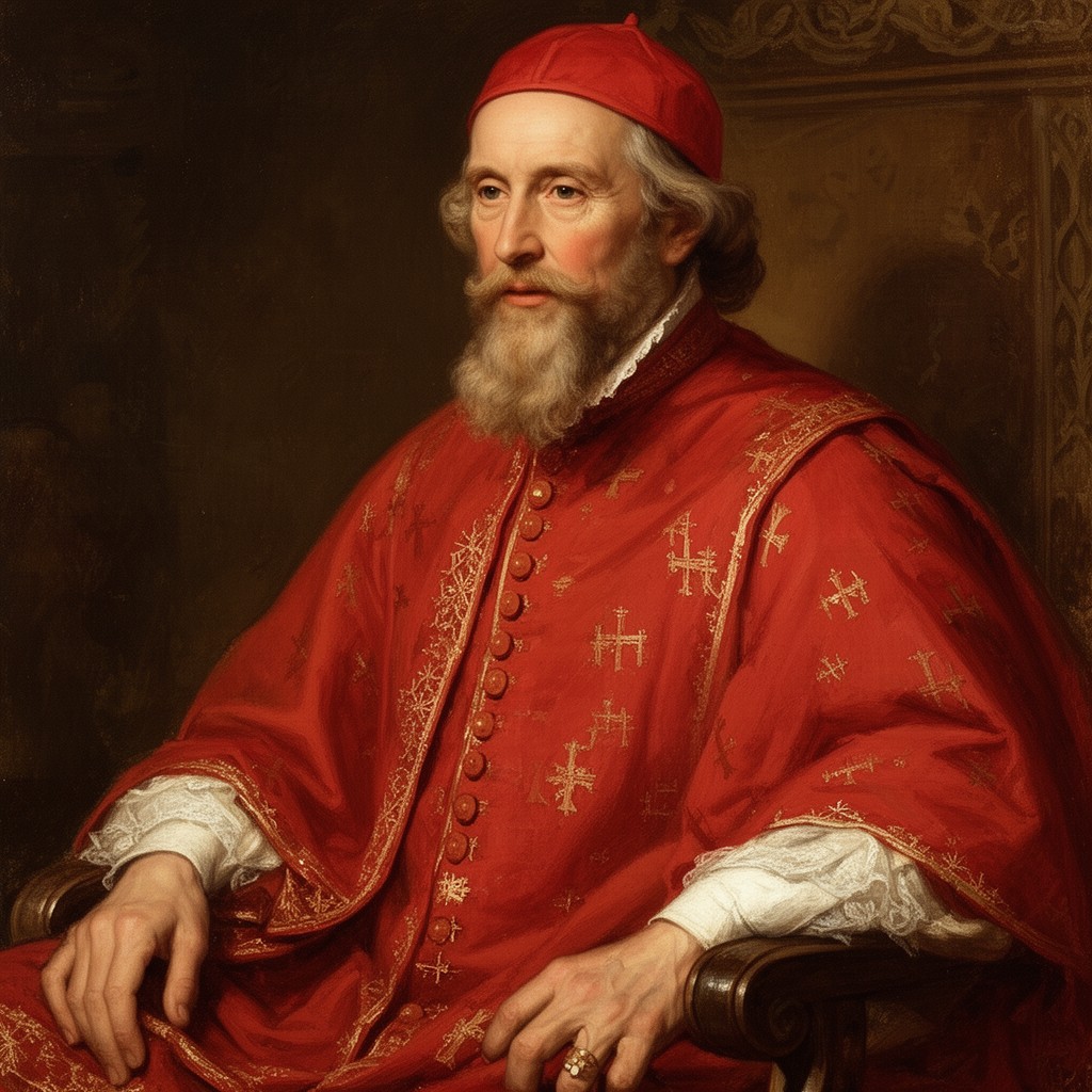 AI-generated illustration of Cardinal Richelieu