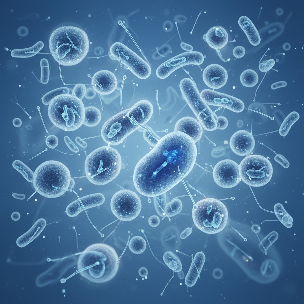 AI-generated illustration of Microbiology Resource Announcements