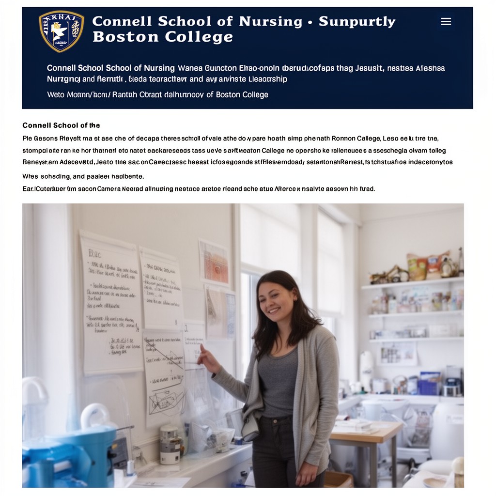 AI-generated illustration of Connell School of Nursing