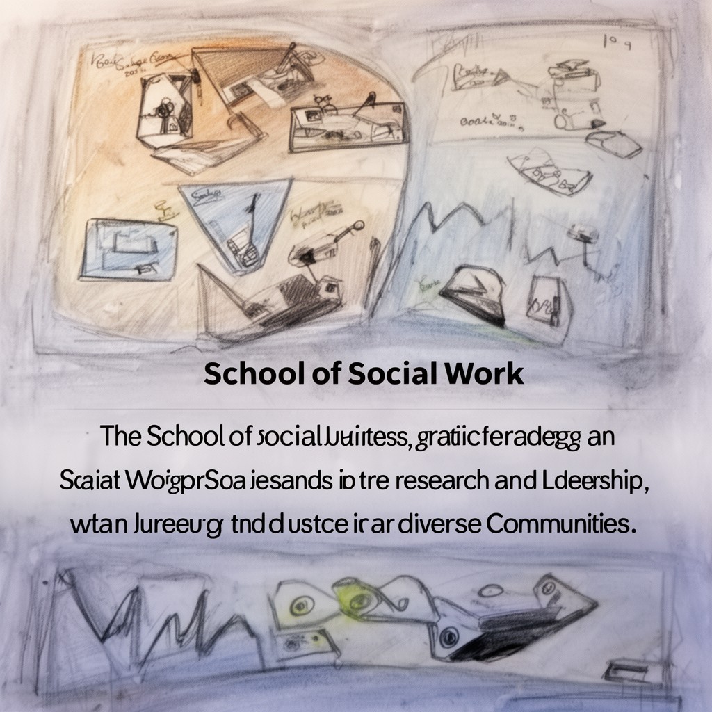 AI-generated illustration of School of Social Work