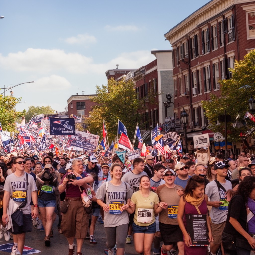 AI-generated illustration of Patriots’ Day