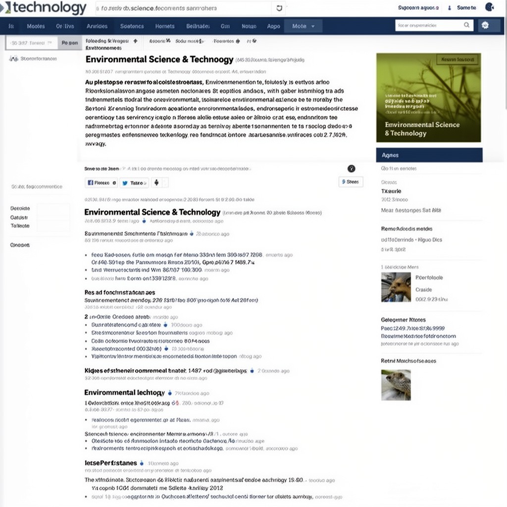 AI-generated illustration of Environmental Science & Technology