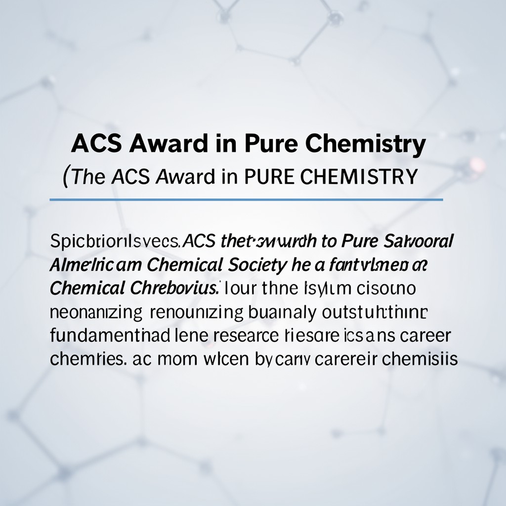 AI-generated illustration of ACS Award in Pure Chemistry