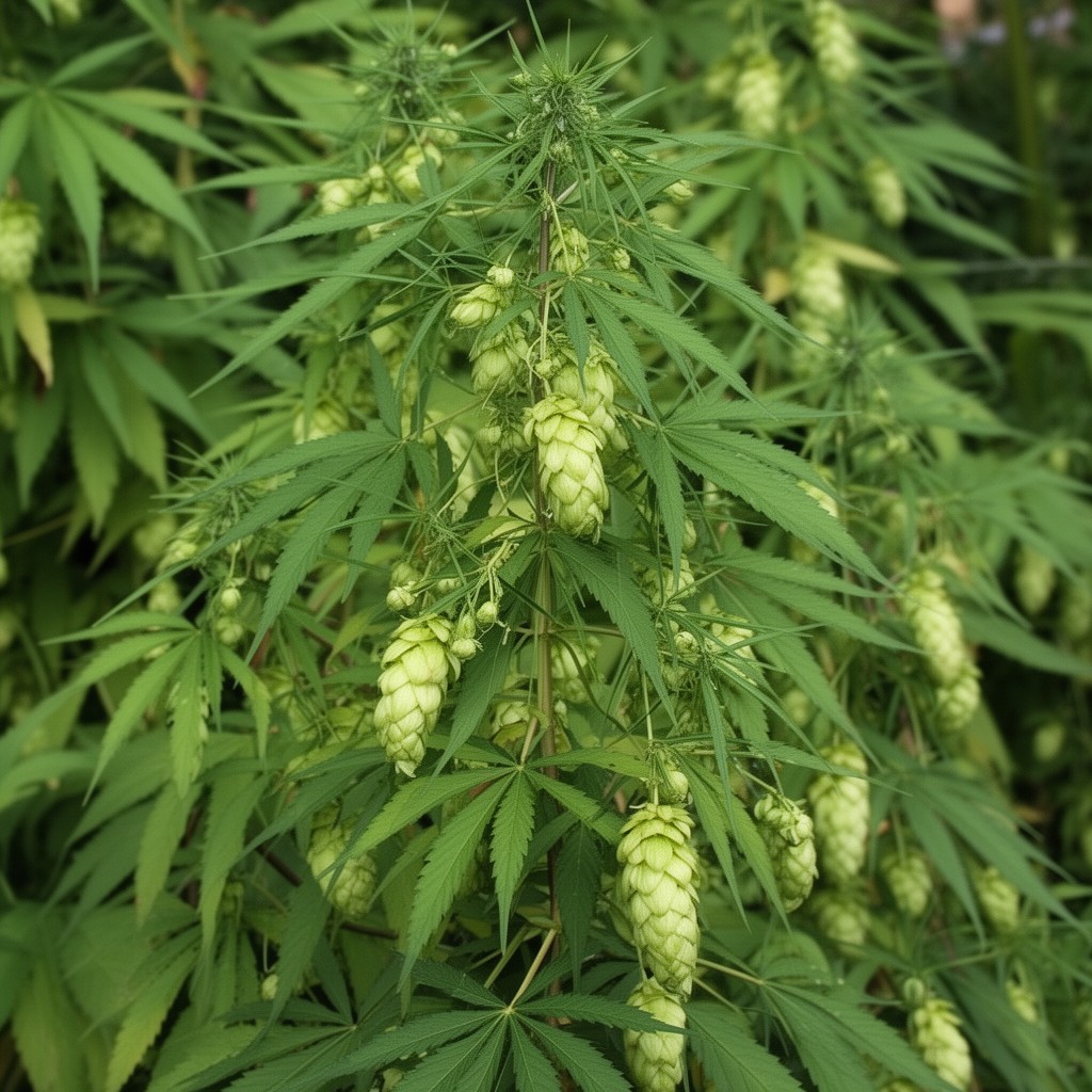 AI-generated illustration of Cannabaceae
