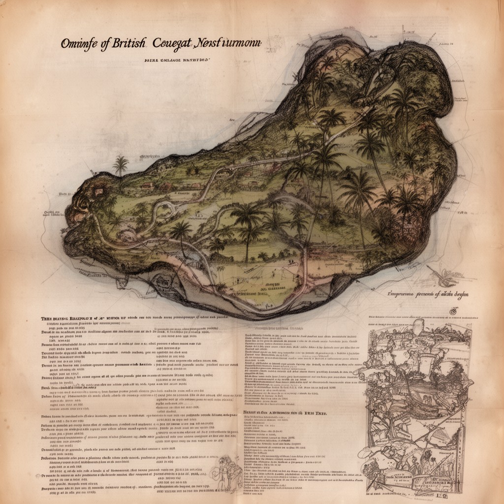 AI-generated illustration of British Ceylon