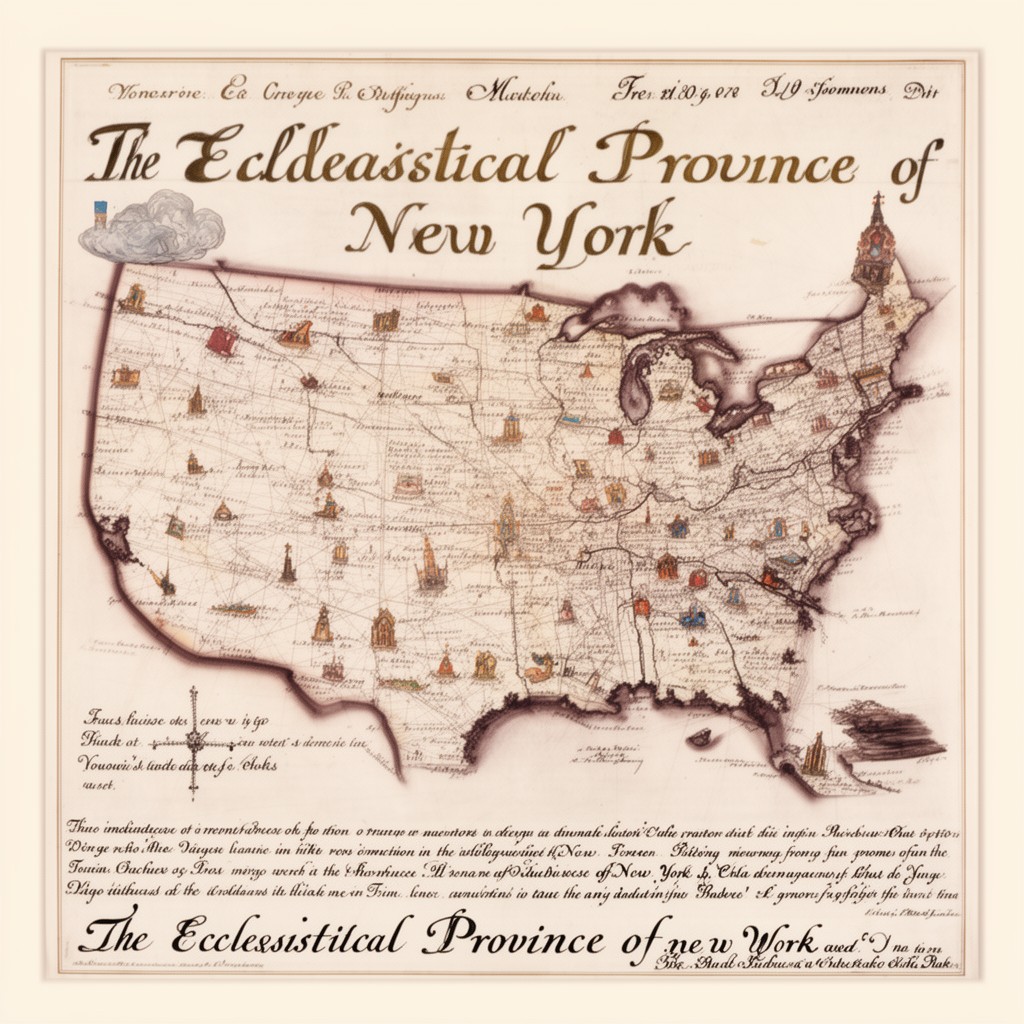 AI-generated illustration of Ecclesiastical Province of New York