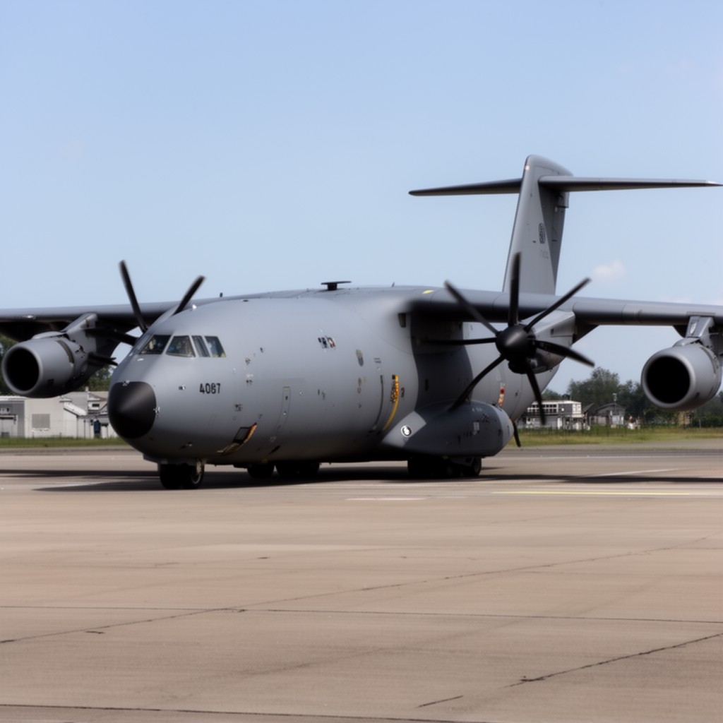 AI-generated illustration of Airbus A400M Atlas