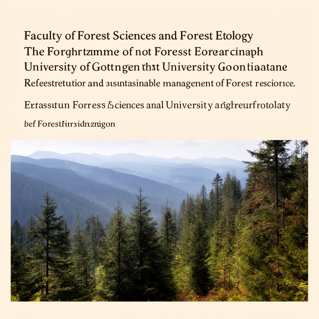 AI-generated illustration of Faculty of Forest Sciences and Forest Ecology