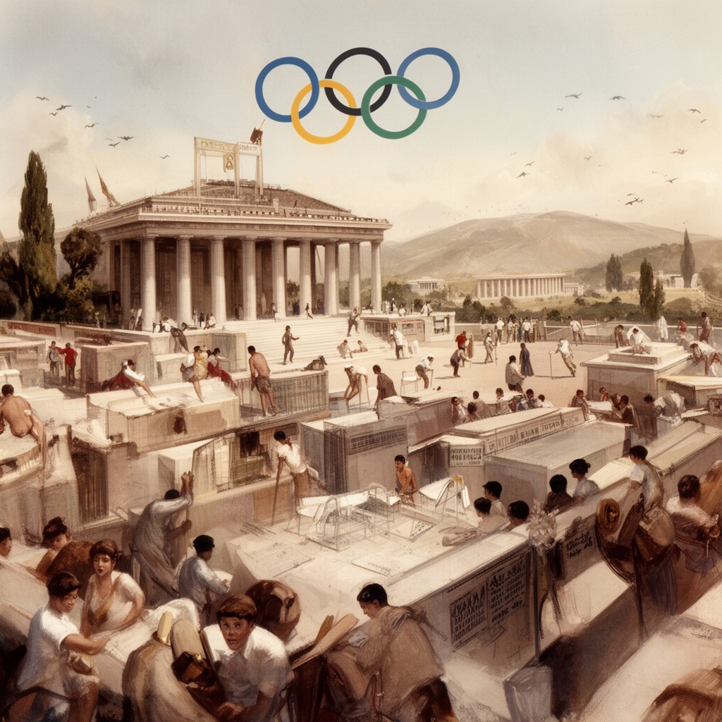 AI-generated illustration of Summer Olympics 1896