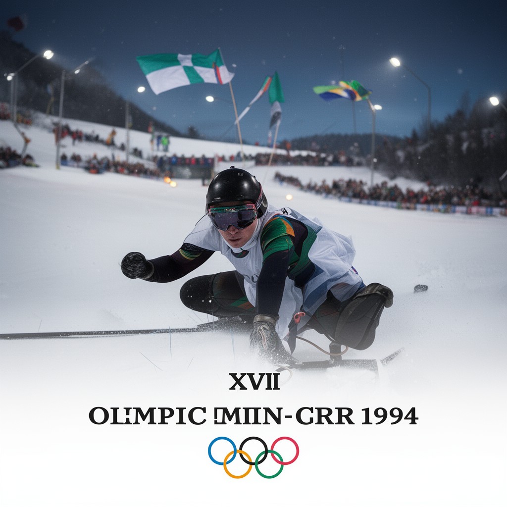 AI-generated illustration of XVII Olympic Winter Games