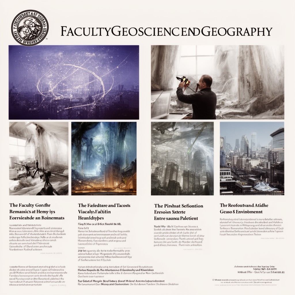 AI-generated illustration of Faculty of Geoscience and Geography